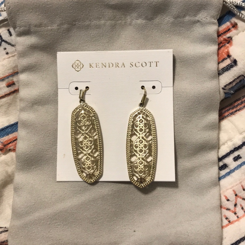 Kendra Scott gold earrings